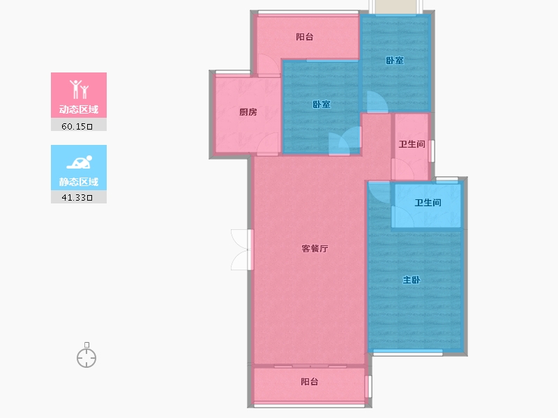 广东省-珠海市-三好名苑-92.93-户型库-动静分区