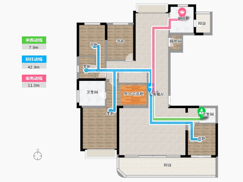 四川省-成都市-天府公园未来城-193.11-户型库-动静线