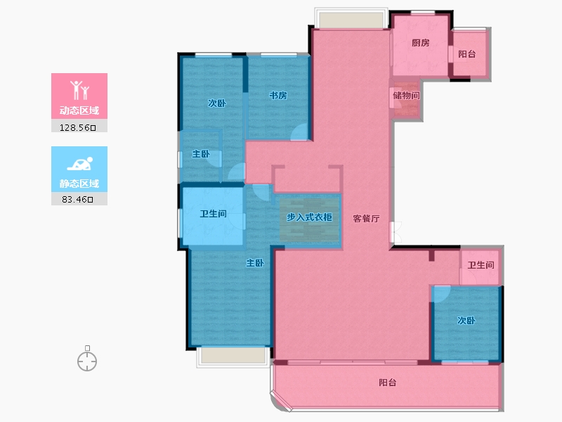 四川省-成都市-天府公园未来城-193.11-户型库-动静分区