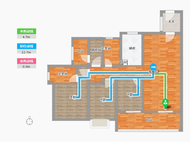 广东省-广州市-华发越秀·和樾府-103.99-户型库-动静线