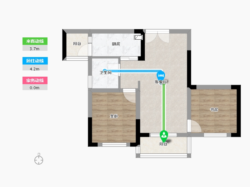 四川省-成都市-高投贤悦府-50.97-户型库-动静线