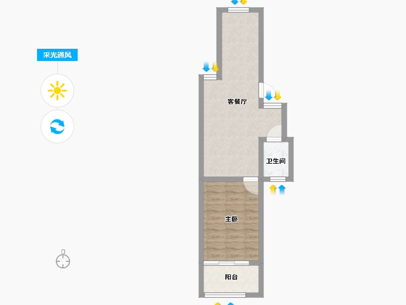 江苏省-南京市-宁工新寓—村-41.13-户型库-采光通风