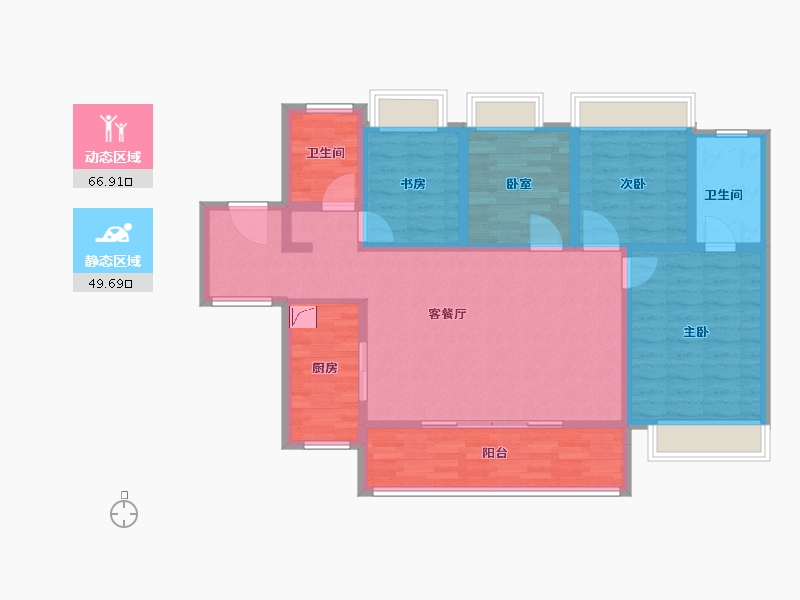 广东省-广州市-华发越秀·和樾府-104.00-户型库-动静分区