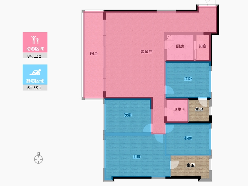 四川省-成都市-中港东湖壹号-142.20-户型库-动静分区