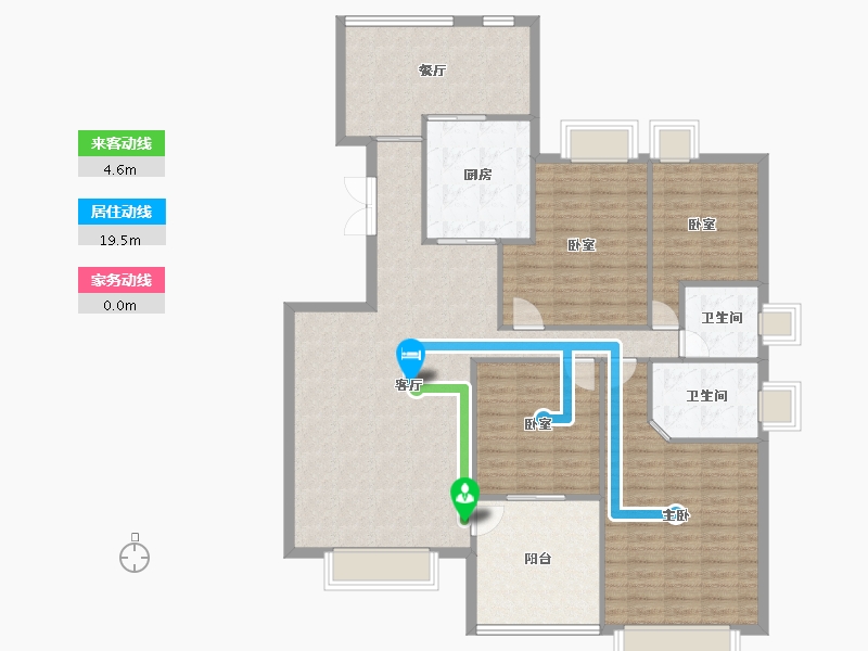 广东省-珠海市-三好名苑-136.87-户型库-动静线