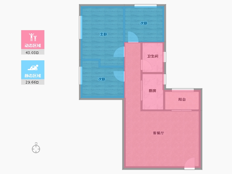 广东省-广州市-黄石花园-80.00-户型库-动静分区