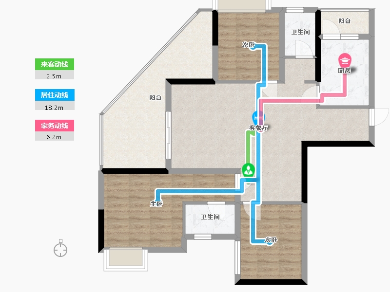 贵州省-安顺市-领秀山水-89.00-户型库-动静线