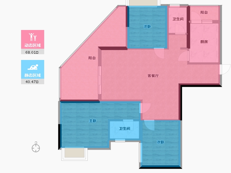 贵州省-安顺市-领秀山水-89.00-户型库-动静分区