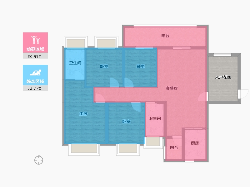 广西壮族自治区-玉林市-书香世家-133.00-户型库-动静分区