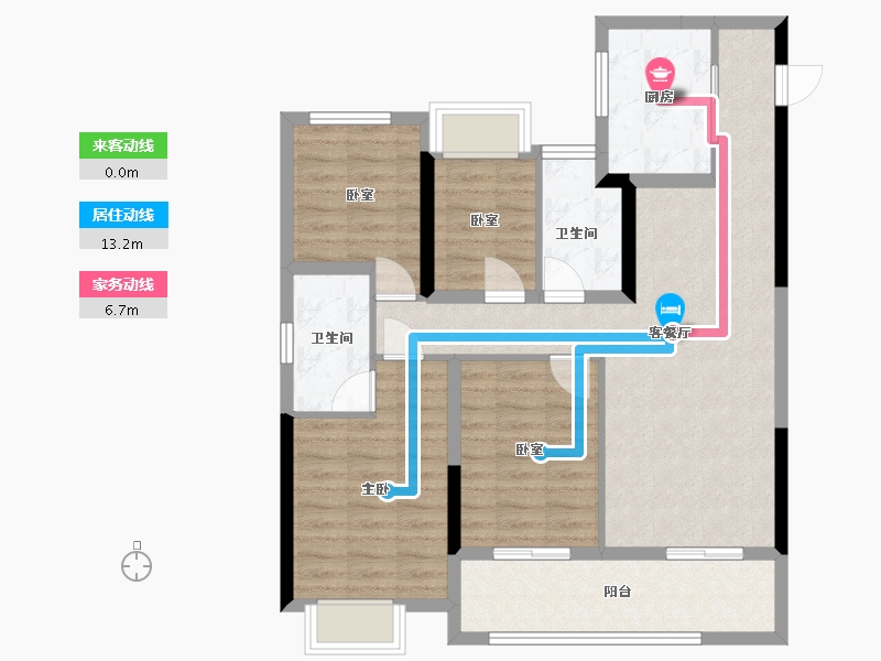 福建省-福州市-榕心映月-97.00-户型库-动静线