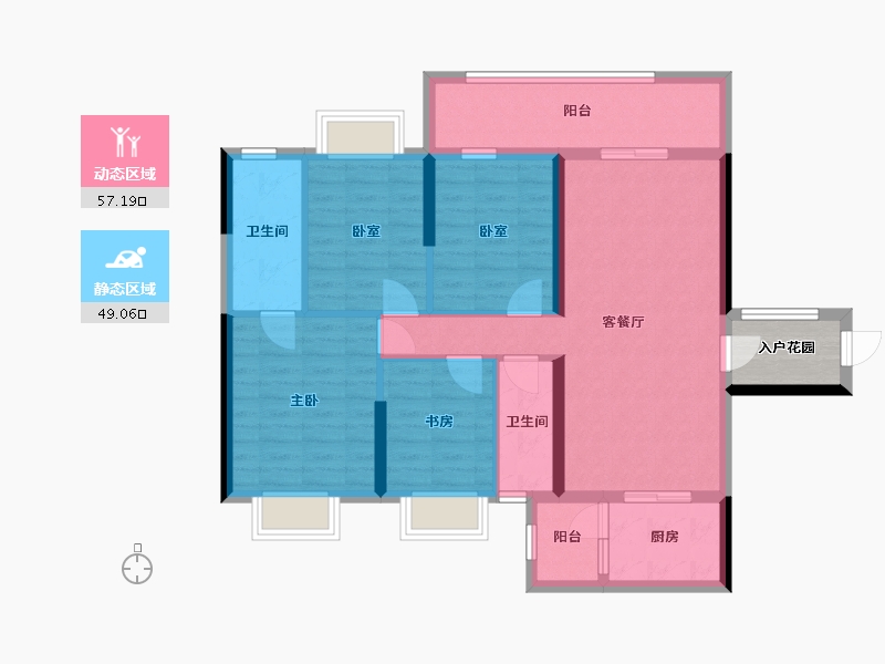 广东省-肇庆市-世纪明珠-97.00-户型库-动静分区