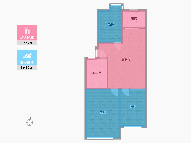 山东省-烟台市-鸿福名城-75.00-户型库-动静分区