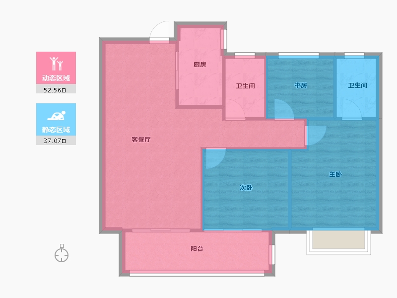 江西省-南昌市-保利锦悦-81.82-户型库-动静分区