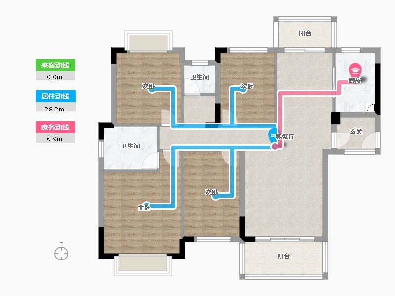 广西壮族自治区-来宾市-悦江雅苑-110.00-户型库-动静线