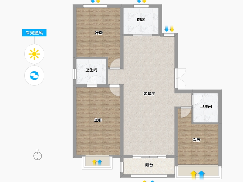 河北省-承德市-国创融园-113.00-户型库-采光通风