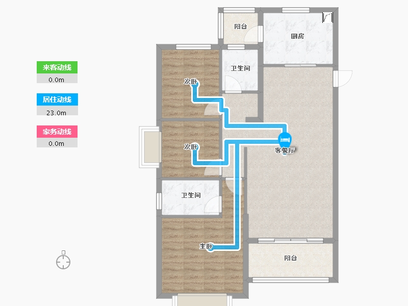 山东省-菏泽市-恒大悦澜庭-95.00-户型库-动静线