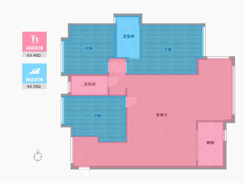 广东省-惠州市-星岸城-132.00-户型库-动静分区