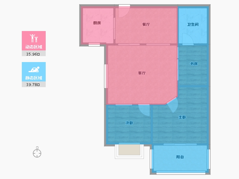 福建省-福州市-嘉华新城-69.00-户型库-动静分区