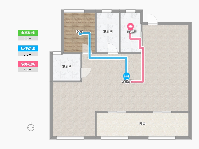 江苏省-苏州市-湖滨世家-105.00-户型库-动静线