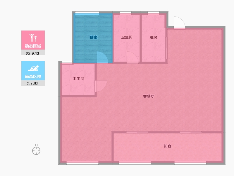 江苏省-苏州市-湖滨世家-105.00-户型库-动静分区