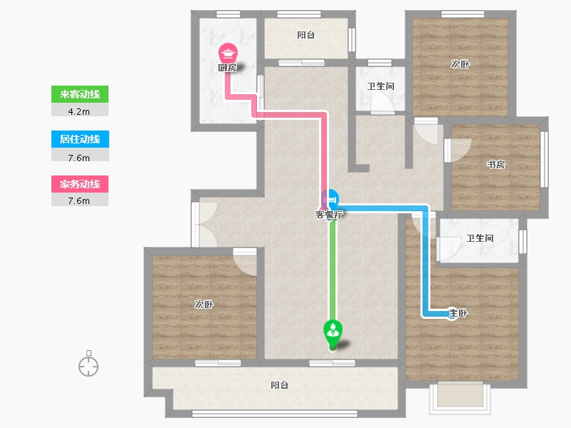 河南省-周口市-华鼎城-120.00-户型库-动静线