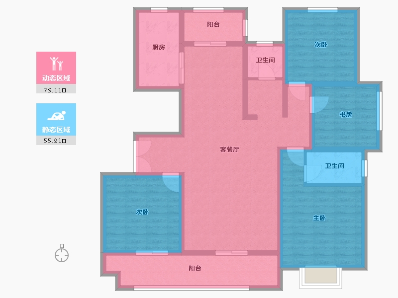 河南省-周口市-华鼎城-120.00-户型库-动静分区