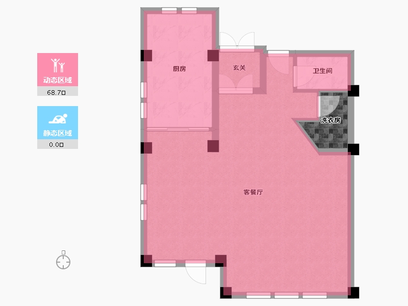 内蒙古自治区-通辽市-碧桂园-240.49-户型库-动静分区