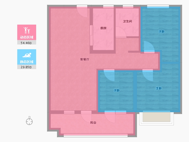 山东省-济宁市-幸福里-74.05-户型库-动静分区