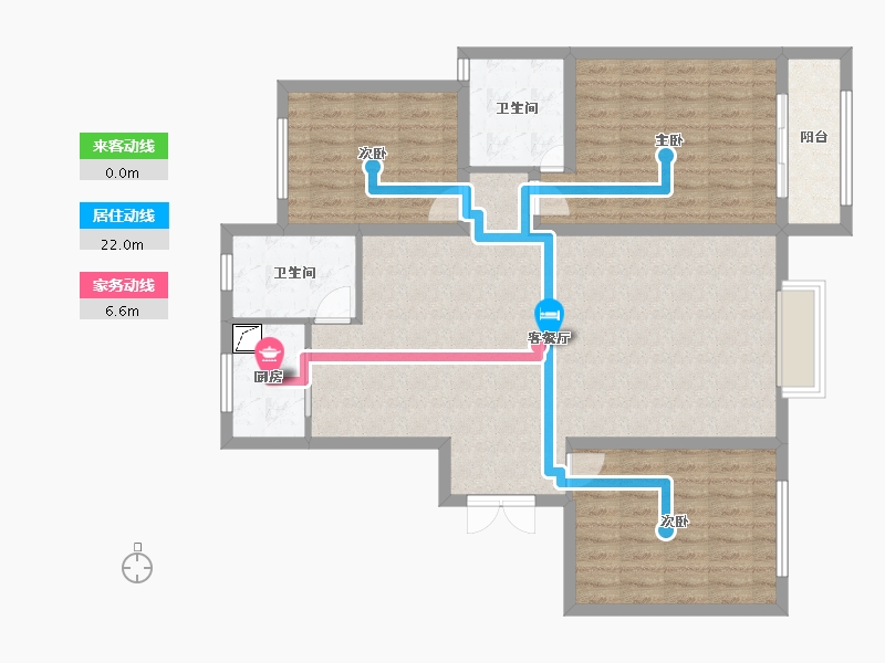 河北省-石家庄市-润江新华壹号院-110.00-户型库-动静线