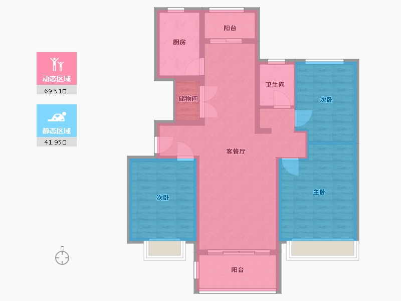 河南省-商丘市-建业臻悦汇-100.00-户型库-动静分区