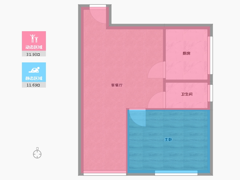 甘肃省-兰州市-金港城-42.45-户型库-动静分区