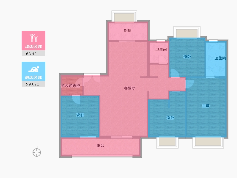 福建省-福州市-建发和玺-116.23-户型库-动静分区