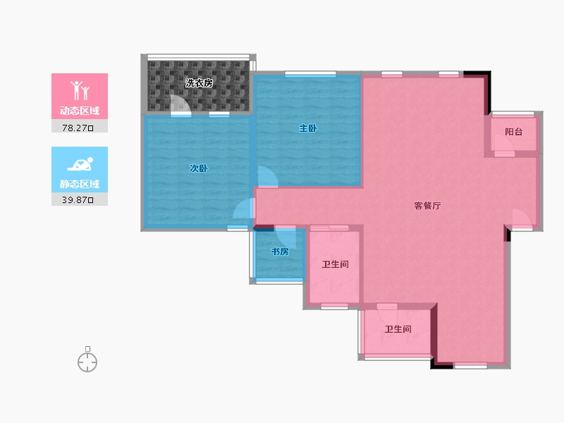 上海-上海市-紫迪兰庭-115.00-户型库-动静分区