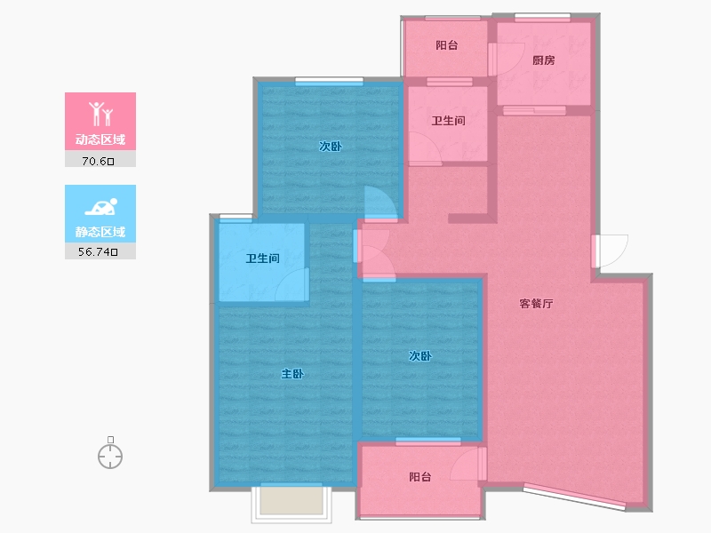 河南省-郑州市-龙杰苑-114.00-户型库-动静分区