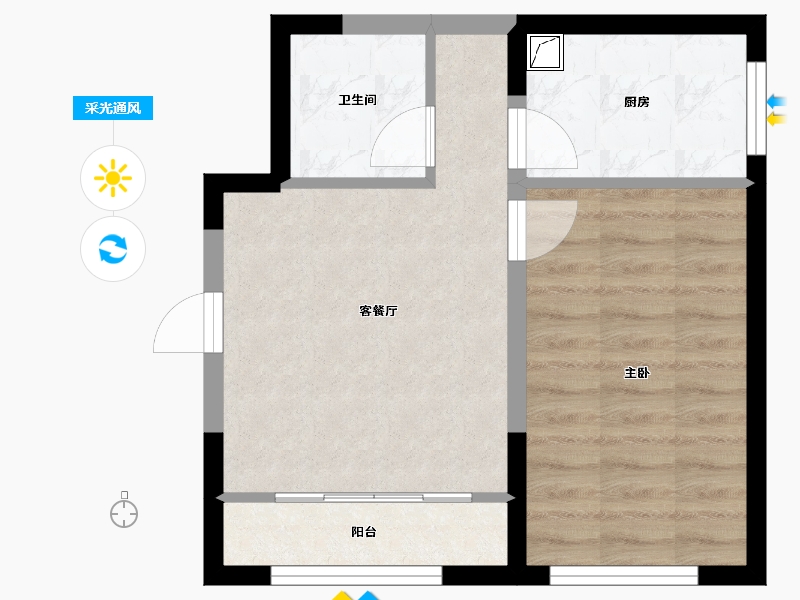 河北省-保定市-学府澜湾一期-43.00-户型库-采光通风