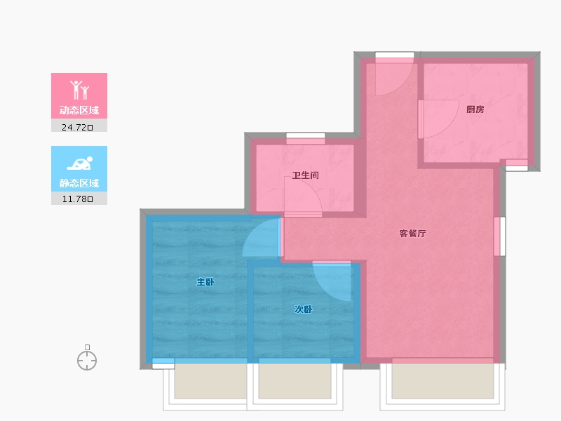 香港特别行政区-西贡区-清水灣半島-44.69-户型库-动静分区