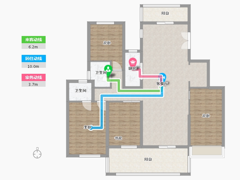 湖北省-十堰市-汉成世家-138.00-户型库-动静线