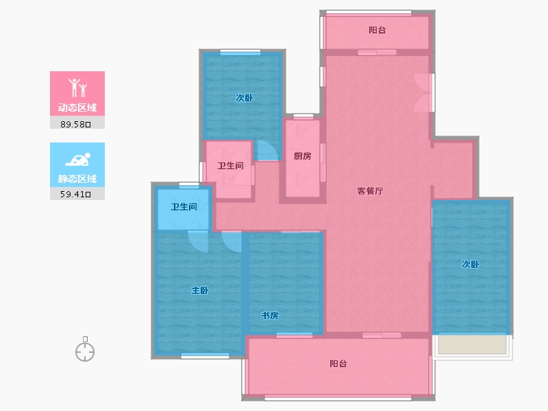 湖北省-十堰市-汉成世家-138.00-户型库-动静分区