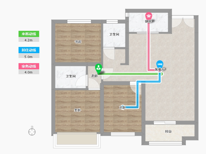 江苏省-连云港市-港利锦绣江南-90.98-户型库-动静线