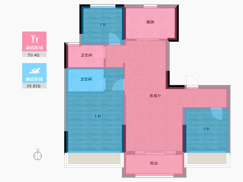 青海省-海东市-互助碧桂园-100.00-户型库-动静分区