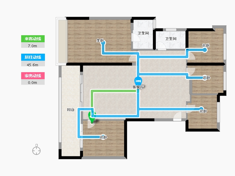 福建省-厦门市-建发养云-140.00-户型库-动静线