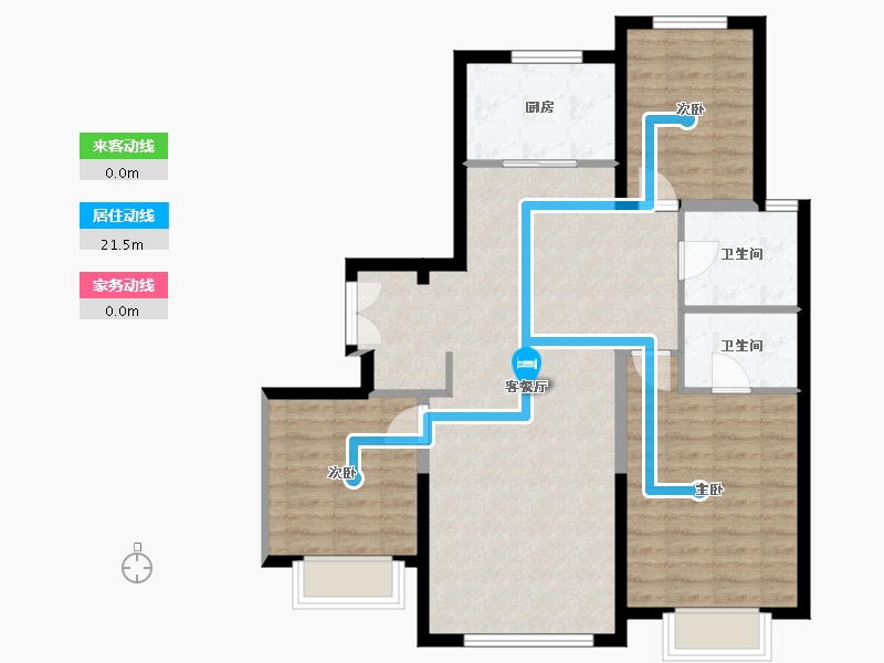 新疆维吾尔自治区-阿拉尔市-汇嘉玲珑台-99.00-户型库-动静线