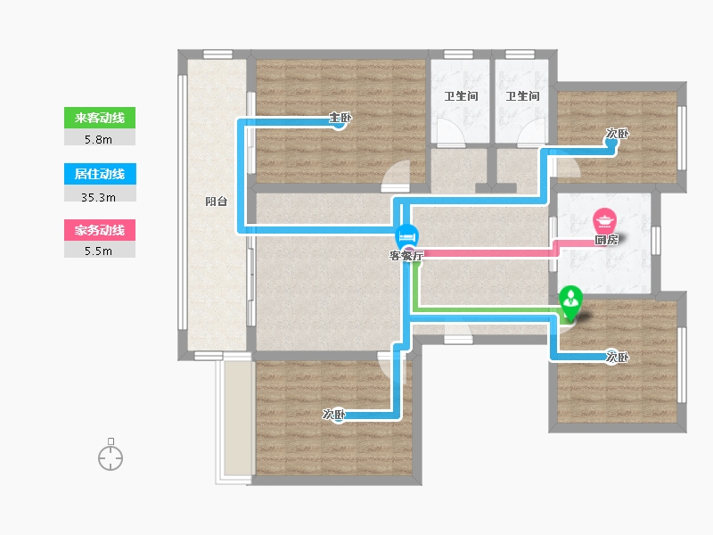 山东省-青岛市-越秀铂悦府-113.00-户型库-动静线