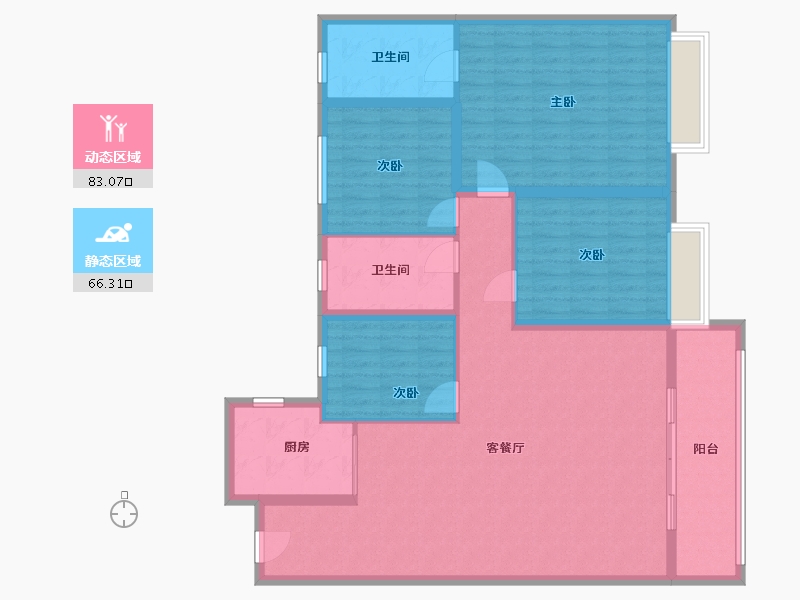 河北省-保定市-璟宸河畔-136.00-户型库-动静分区