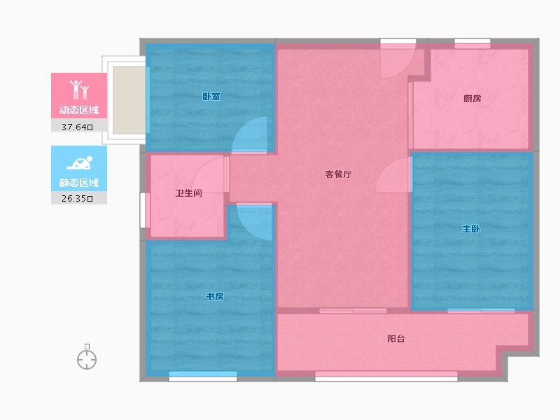 福建省-厦门市-保利云上-58.00-户型库-动静分区