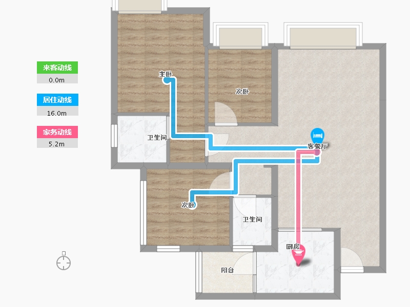 四川省-成都市-隆鑫印象东方-90.00-户型库-动静线