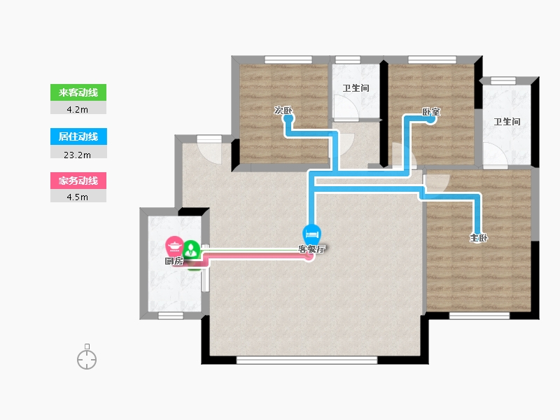 四川省-成都市-洺悦珑庭-99.19-户型库-动静线