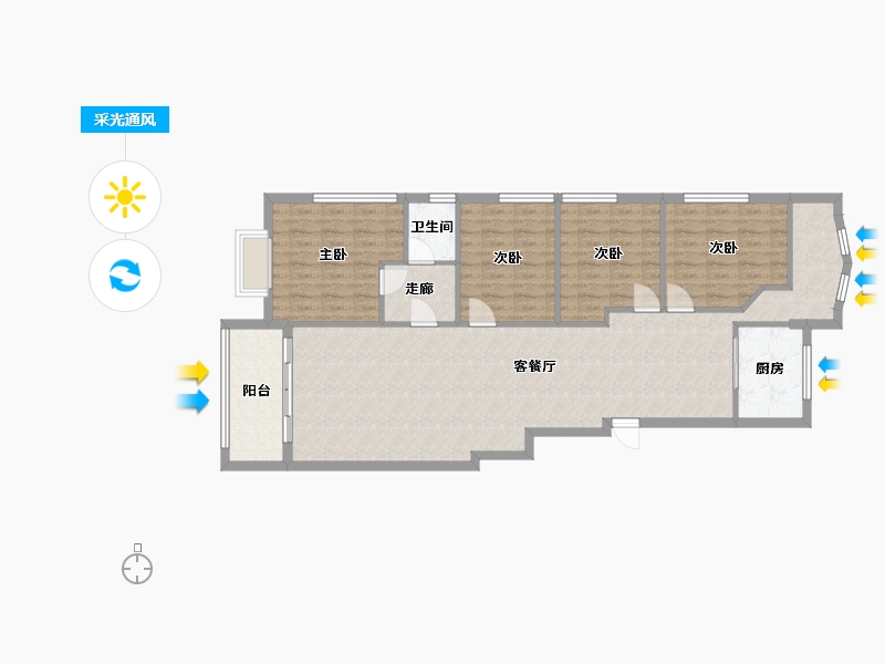 福建省-莆田市-兴安名城-北区-135.00-户型库-采光通风