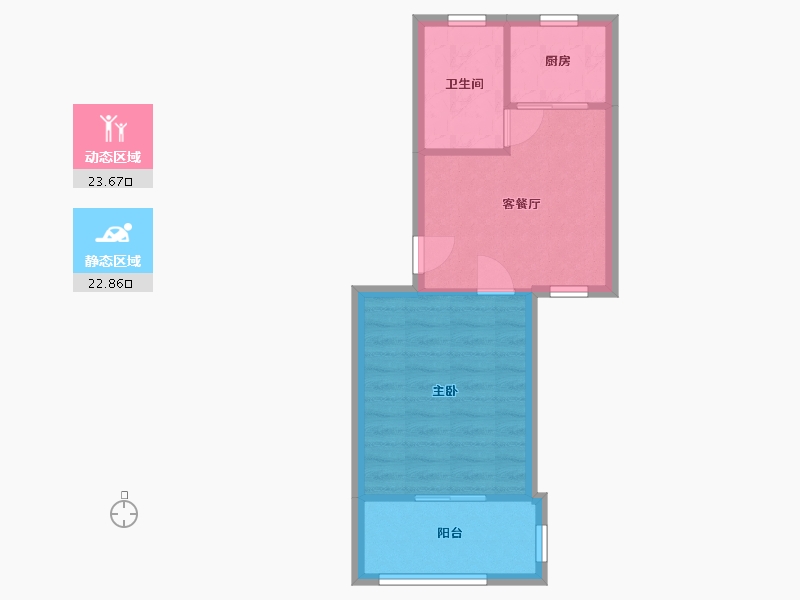 浙江省-嘉兴市-长新公寓-42.50-户型库-动静分区