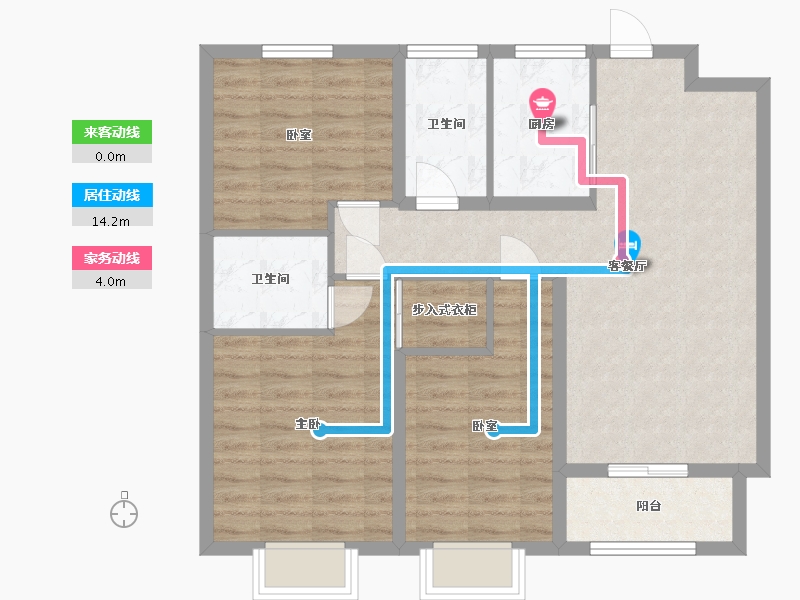 河北省-邢台市-凯旋城小区-99.00-户型库-动静线